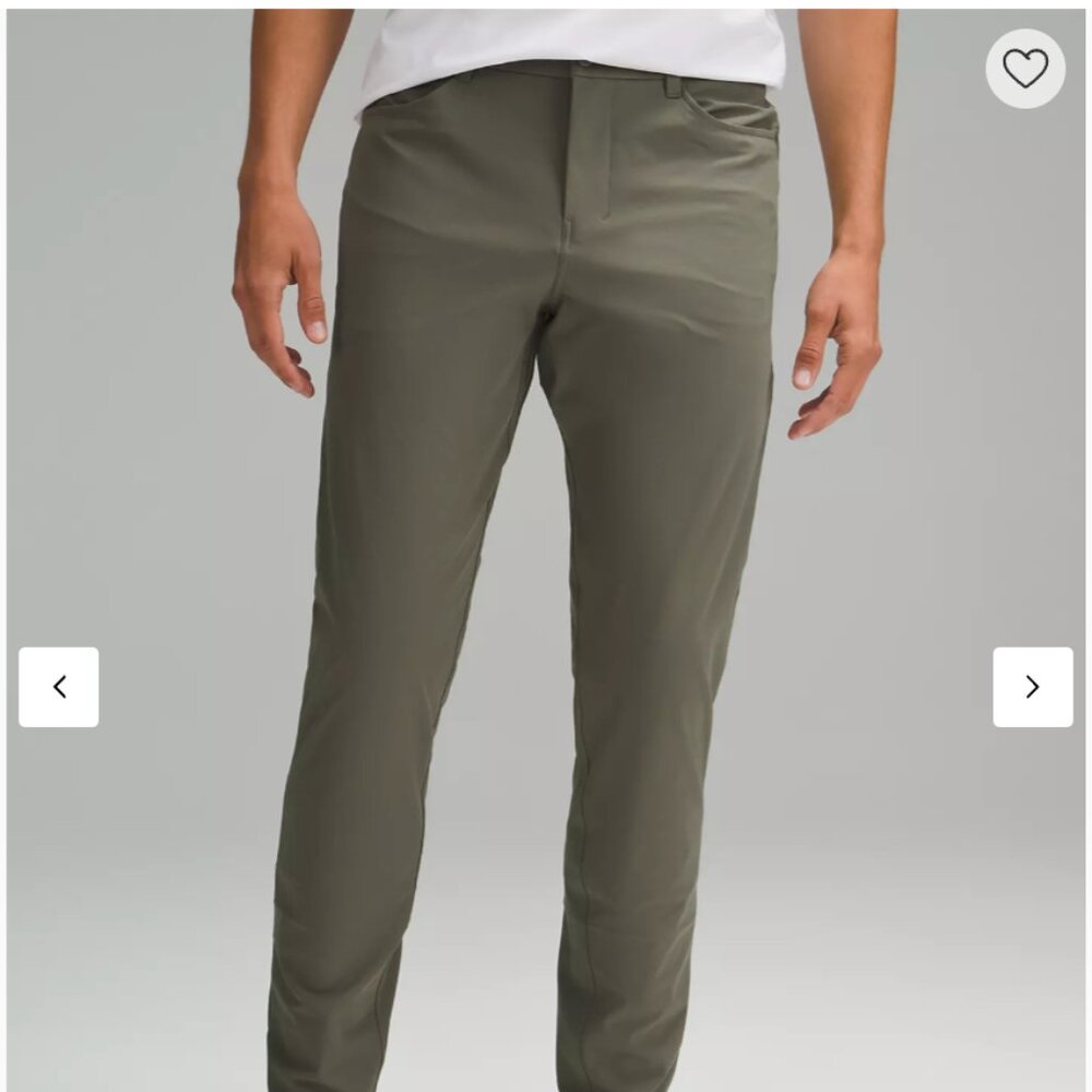 NWT Lululemon -- ABC Slim-Fit 5 Pocket Pant 30"L Warpstreme (Army Green)